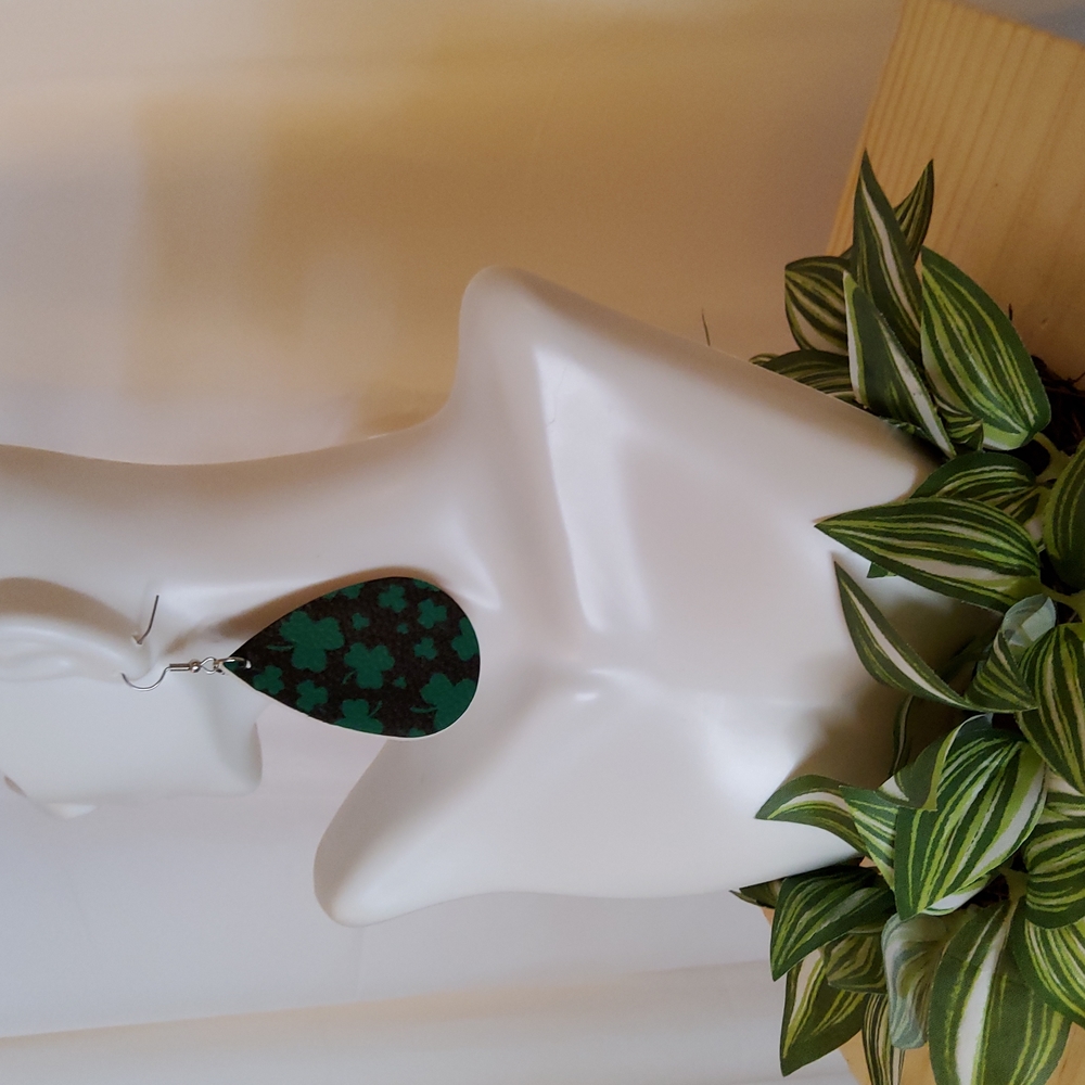Black & Green Earrings